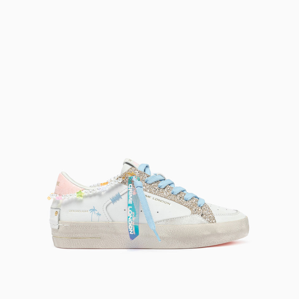 SNEAKERS IN PELLE MULTICOLOR