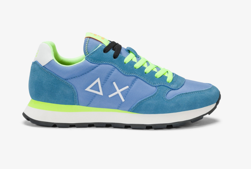 SNEAKERS IN TESSUTO E PELLE AVIO