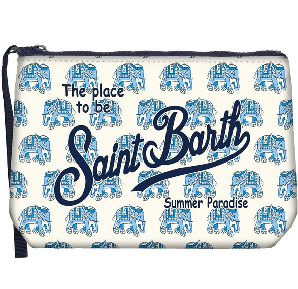 POCHETTE ELEFANTI AZZURRO