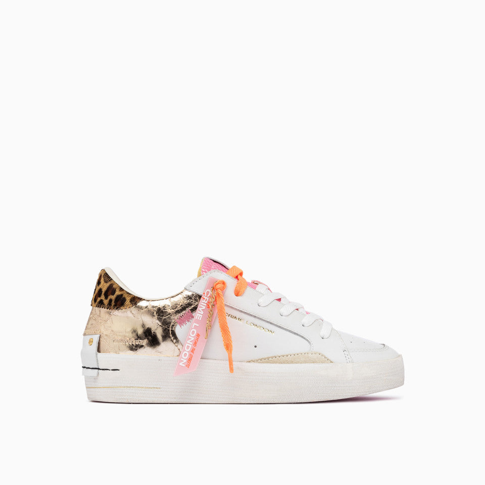 SNEAKERS IN PELLE MULTICOLOR