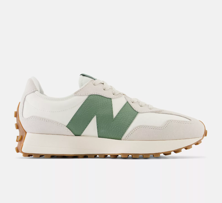 SNEAKERS IN TESSUTO E PELLE NORI
