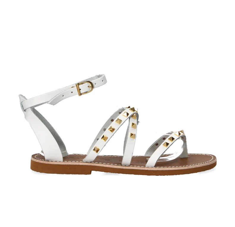 SANDALO IN PELLE BIANCO
