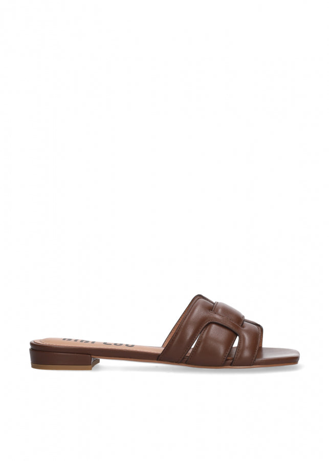 CIABATTA IN PELLE MARRONE