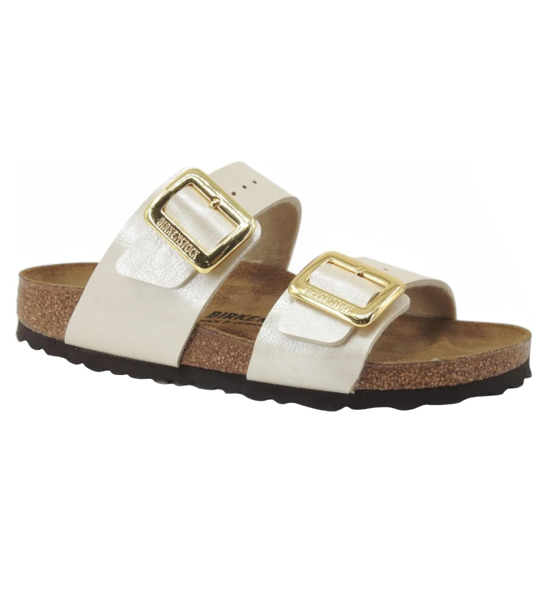 CIABATTA DUE FASCE PEARL WHITE