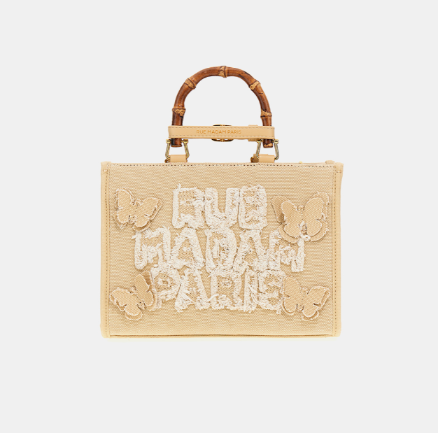 BORSA TESSUTO  CREMA