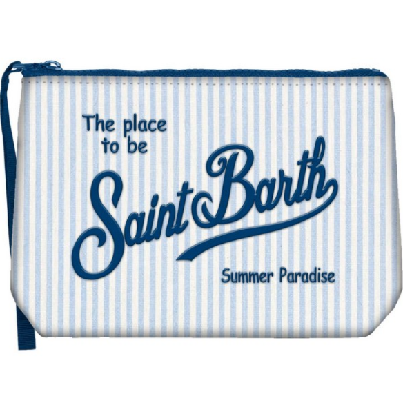 POCHETTE RIGHE AZZURRO