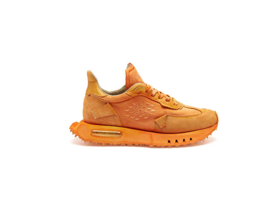 SNEAKERS IN TESSUTO E PELLE