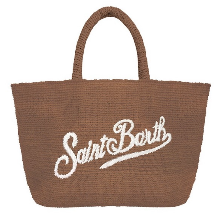 BORSA IN RAFFIA MARRONE