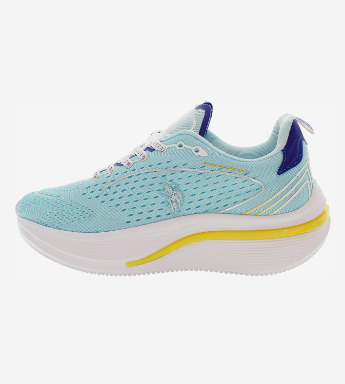 SNEAKERS IN PELLE BLU