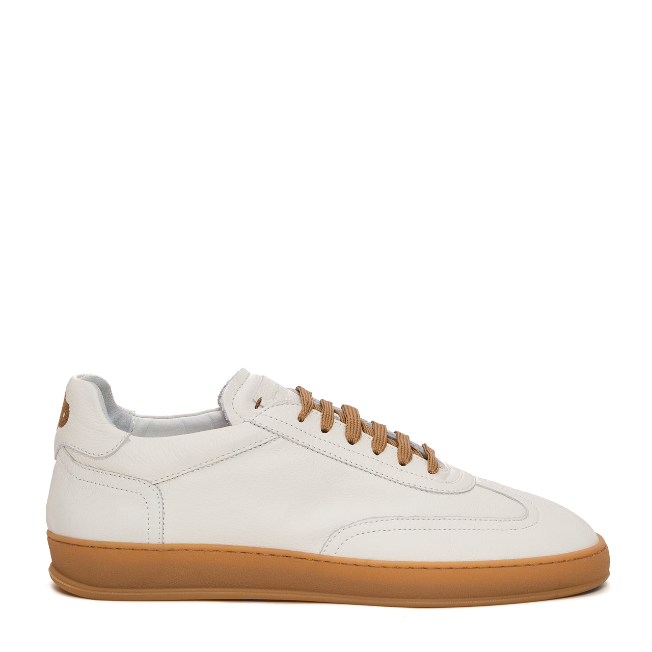 SNEAKERS IN PELLE BIANCO