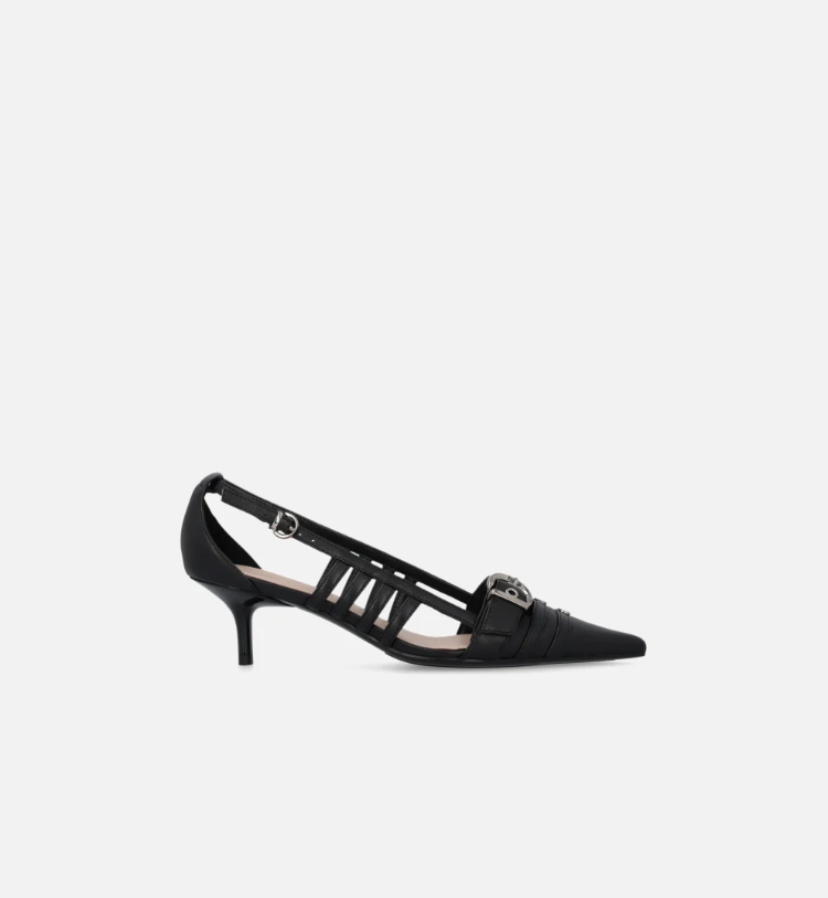 DECOLLETE IN NAPPA BLACK