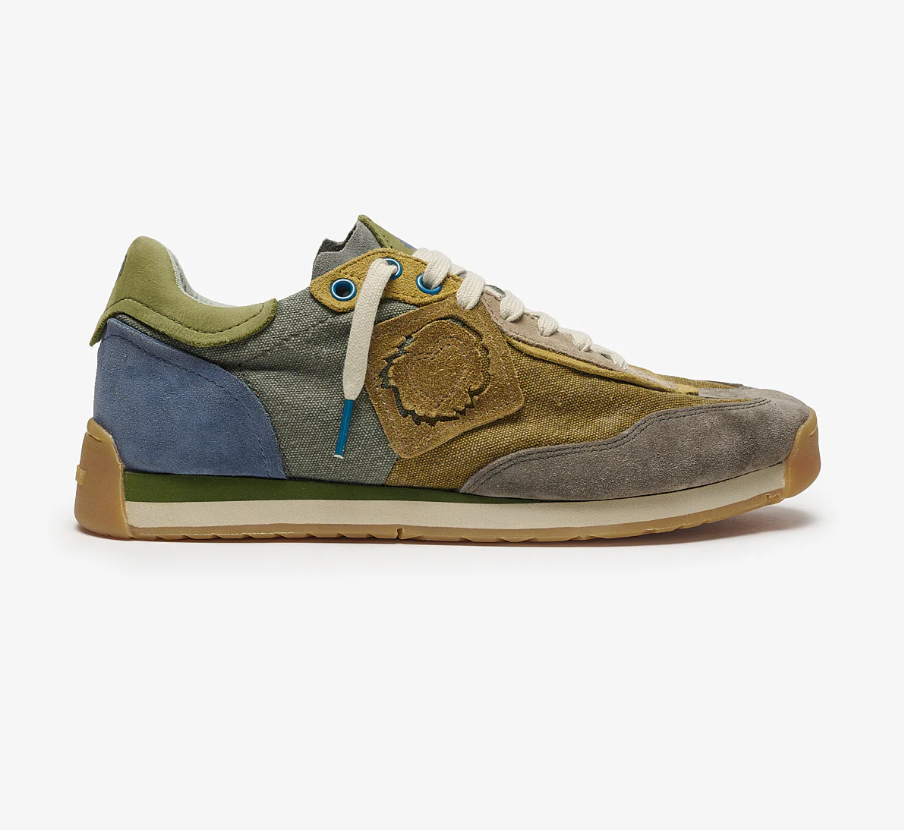 SNEAKERS IN TESSUTO E PELLE RARE EARTH