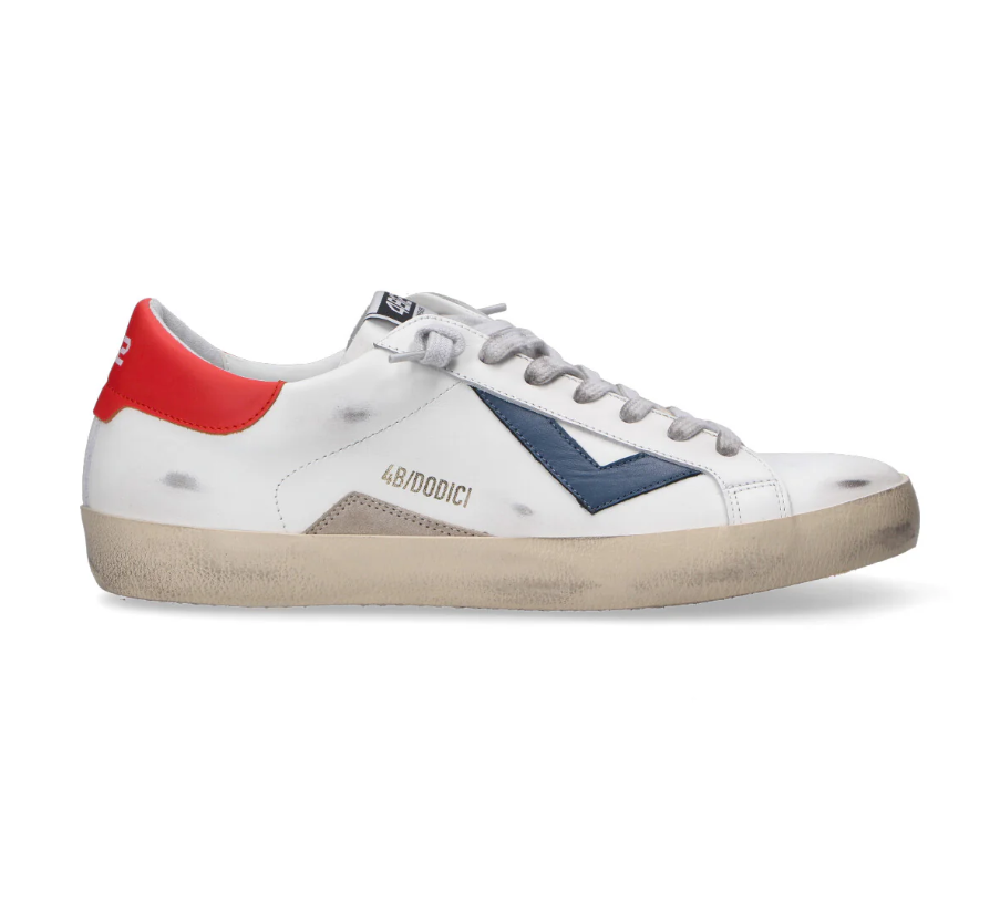 SNEAKERS IN PELLE WHITE AVIO