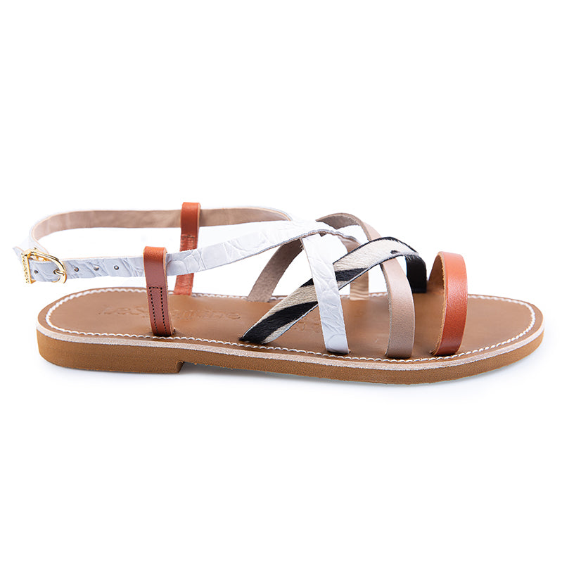 SANDALO IN PELLE MULTI