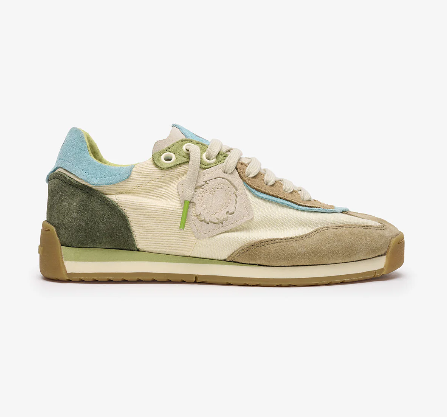 SNEAKERS IN TESSUTO E PELLE PAMPAS TALISMAN
