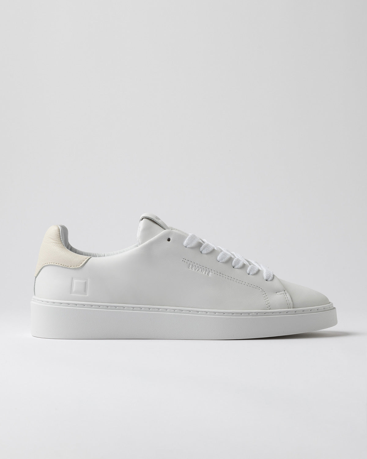 SNEAKERS IN PELLE WHITE IVORY