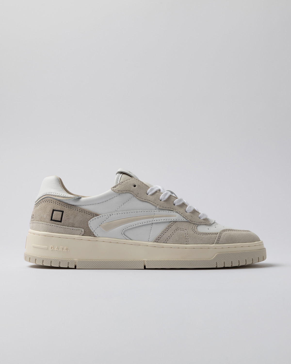 SNEAKERS IN PELLE WHITE BEIGE
