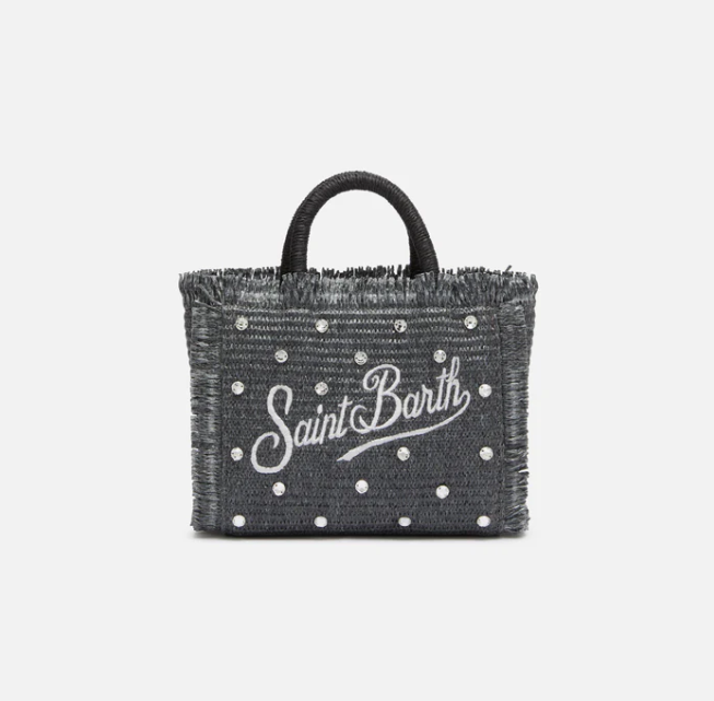 BORSA IN RAFFIA BLACK