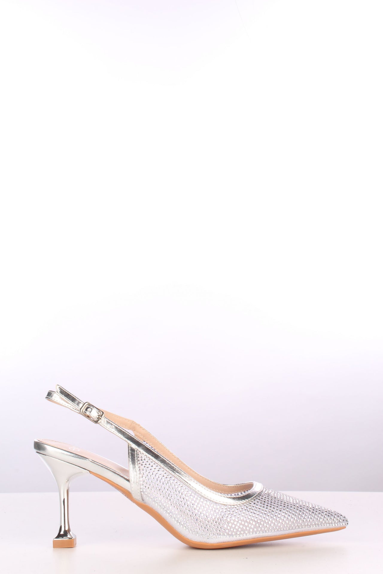 CHANEL STRASS TACCO SILVER