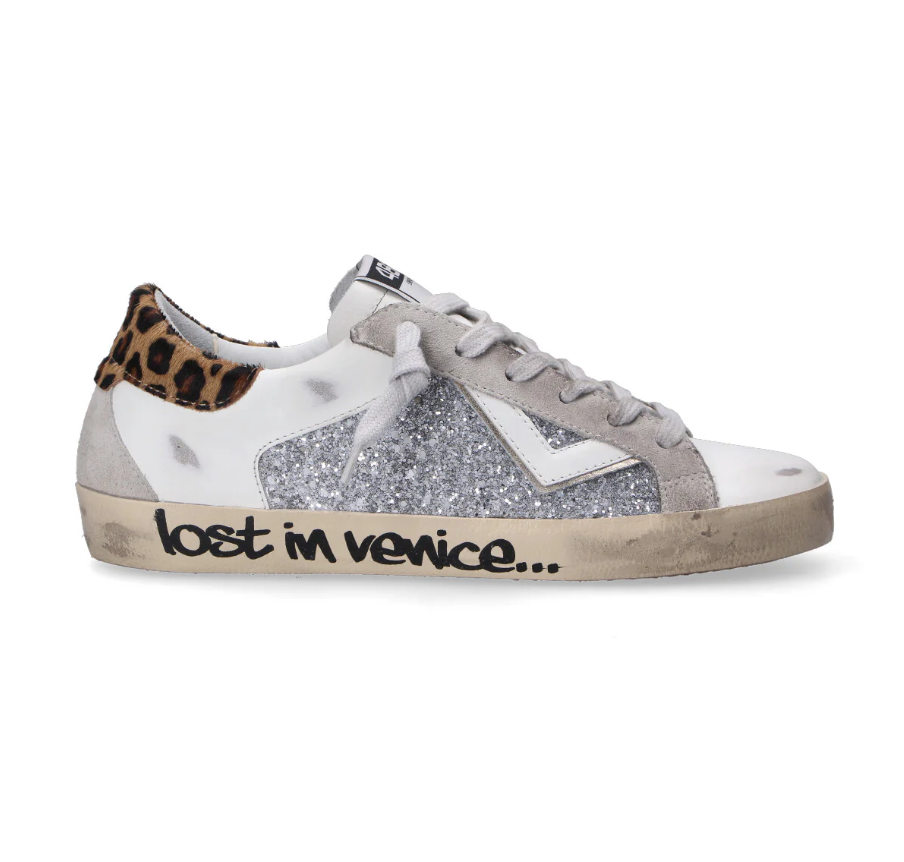 SNEAKERS IN PELLE BIANCO LEO