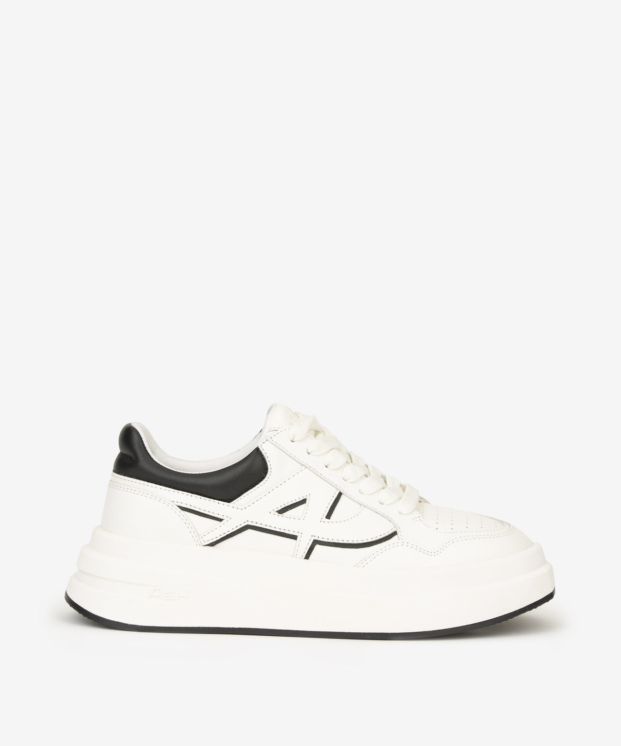 SNEAKERS IN PELLE E TESSUTO