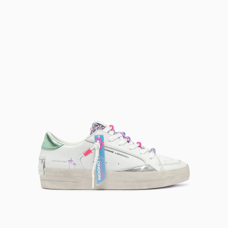 SNEAKERS IN PELLE MULTICOLOR