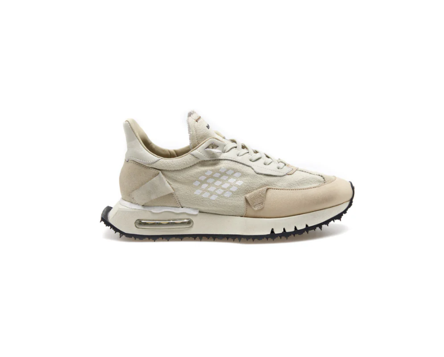 SNEAKERS IN TESSUTO E PELLE