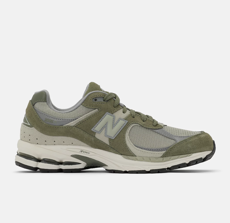 SNEAKERS IN TESSUTO E PELLE OLIVE