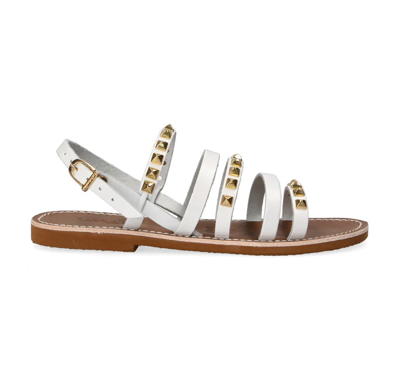 SANDALO IN PELLE BIANCO