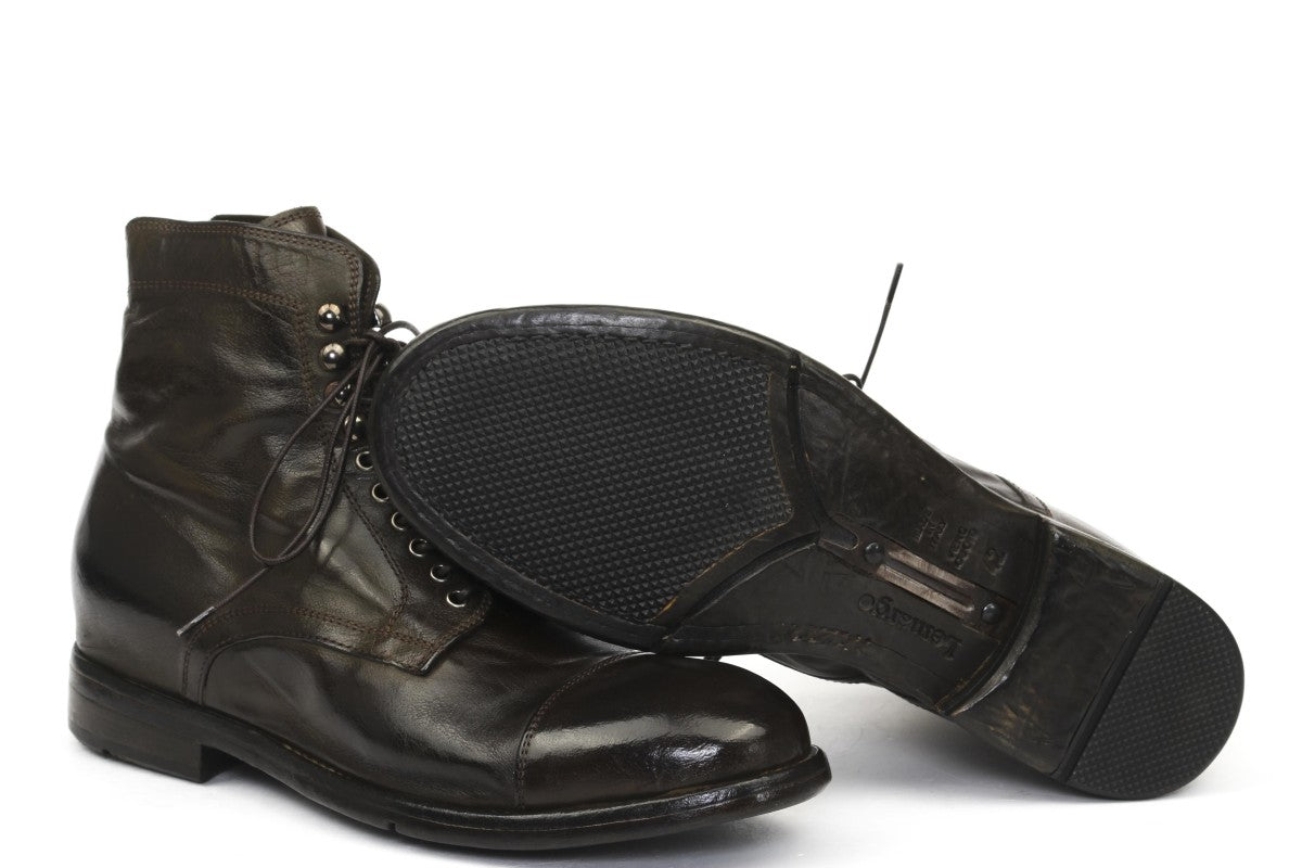 ANFIBIO IN PELLE EBANO - CALZATURE - Due Piedi