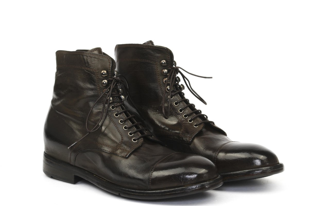 ANFIBIO IN PELLE EBANO - CALZATURE - Due Piedi