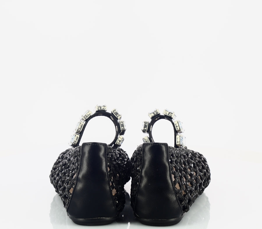 BALLERINA IN PELLE INTRECCIATA - CALZATURE - Due Piedi