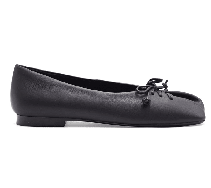 BALLERINA IN PELLE LACCIO - CALZATURE - Due Piedi
