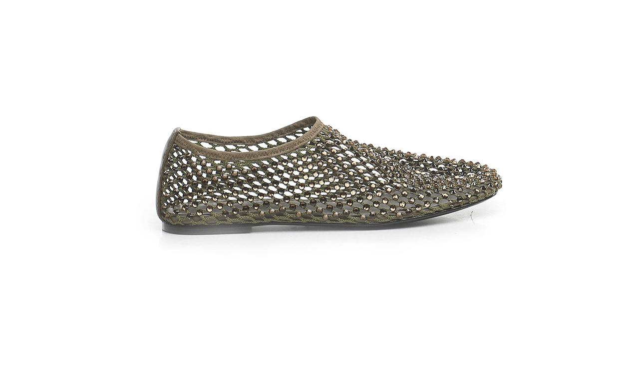 BALLERINA IN RETE CON STRASS - CALZATURE - Due Piedi