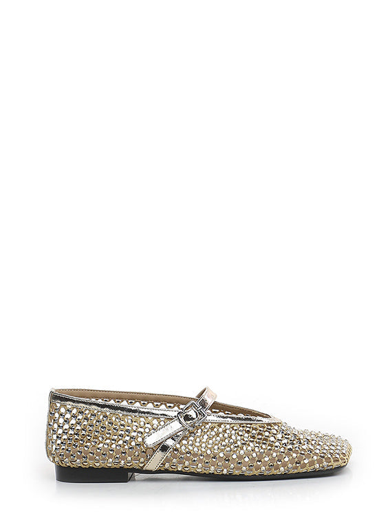 BALLERINA IN RETE E STRASS - CALZATURE - Due Piedi