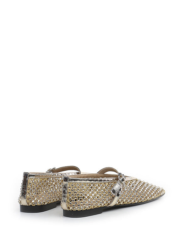 BALLERINA IN RETE E STRASS - CALZATURE - Due Piedi