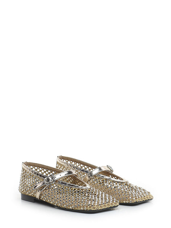 BALLERINA IN RETE E STRASS - CALZATURE - Due Piedi