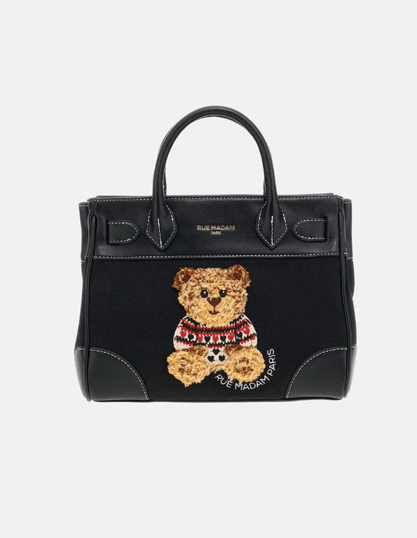 BORSA IN PELLE E TESSUTO A MANO - ACCESSORI - Due Piedi
