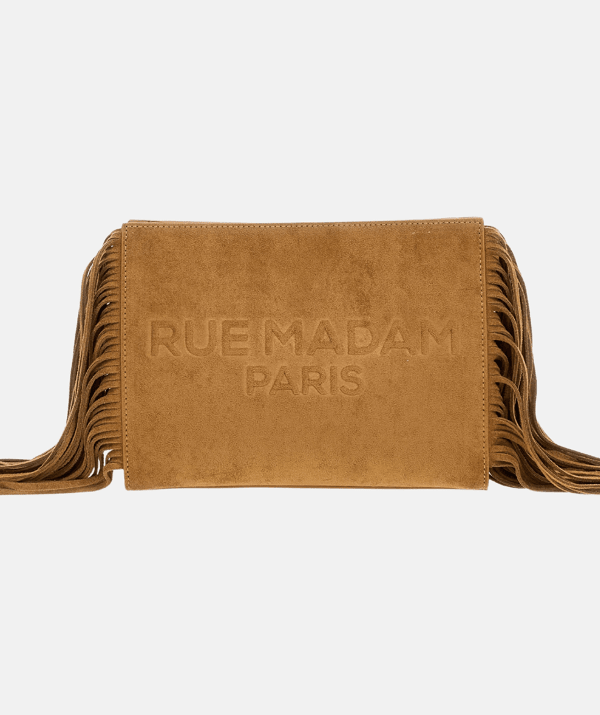 BORSA IN SUEDE A MANO CON FRANGE - ACCESSORI - Due Piedi