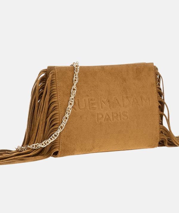 BORSA IN SUEDE A MANO CON FRANGE - ACCESSORI - Due Piedi