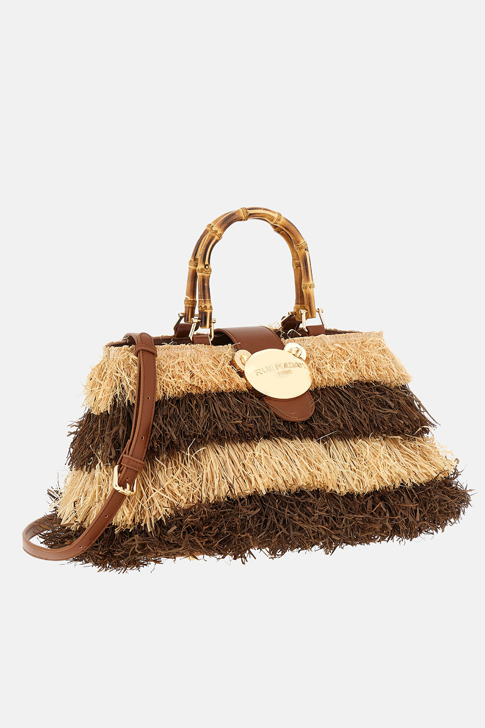 BORSA IN TESSUTO E PELLE - ACCESSORI - Due Piedi