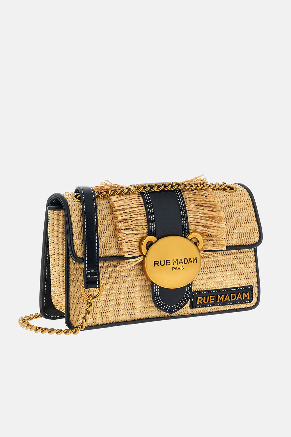 BORSA IN TESSUTO E PELLE - ACCESSORI - Due Piedi