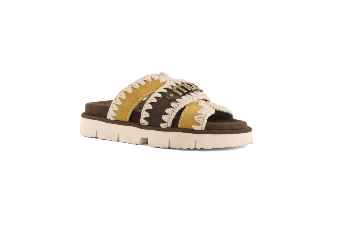 CIABATTA DUE FASCE CAMOSCIO - CALZATURE - Due Piedi