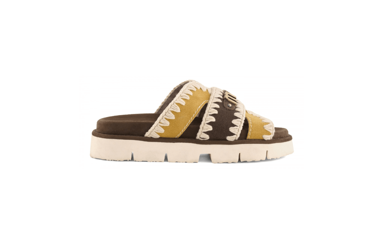 CIABATTA DUE FASCE CAMOSCIO - CALZATURE - Due Piedi
