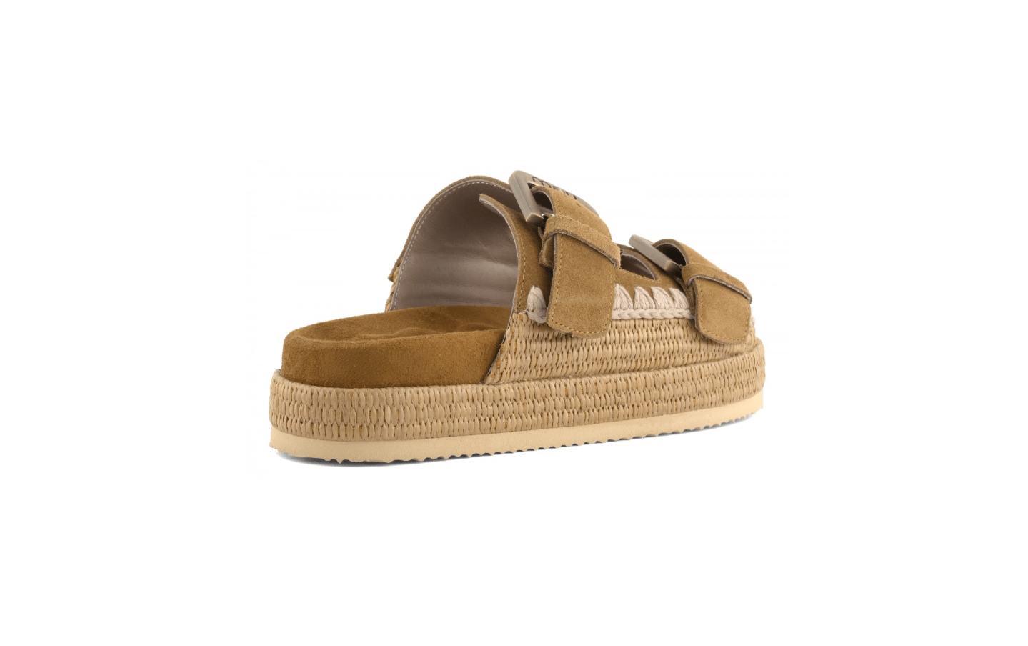 CIABATTA DUE FASCE RAFFIA - CALZATURE - Due Piedi