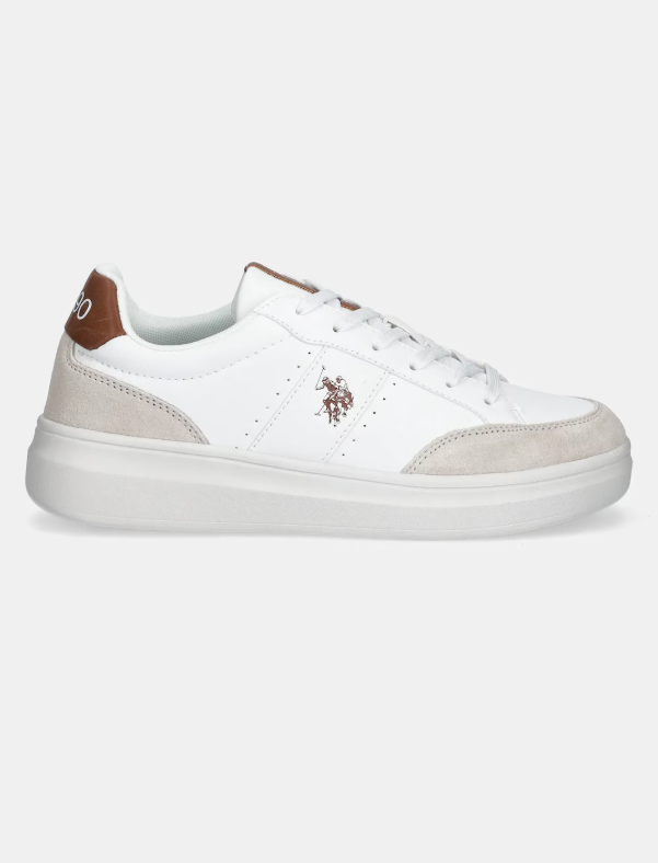 SNEAKERS IN PELLE WHITE CUOIO