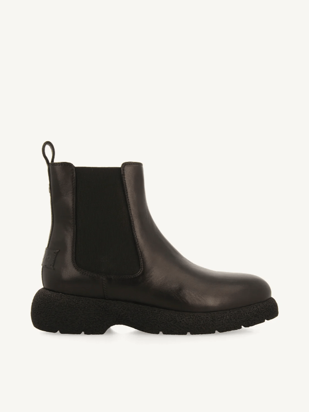 GHETTA IN PELLE NERA - CALZATURE - Due Piedi