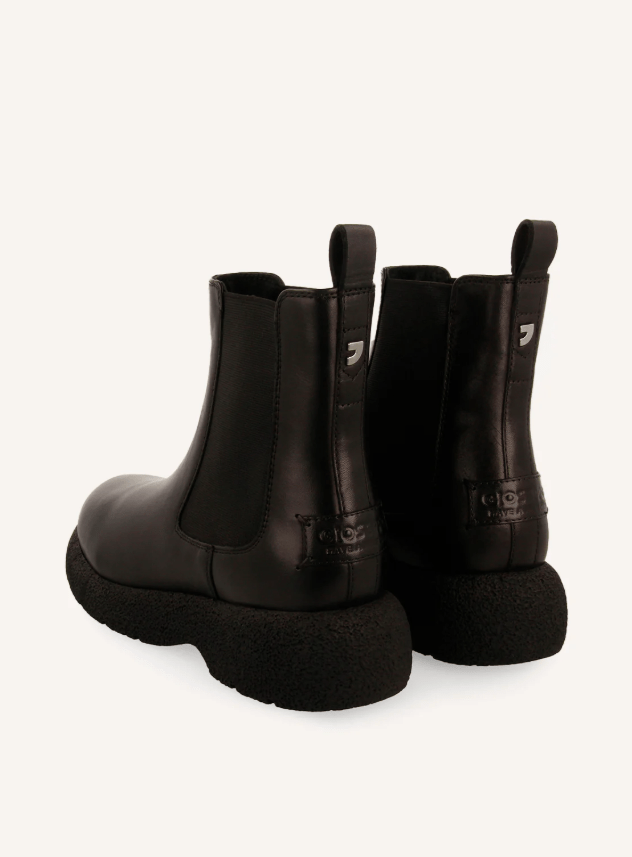GHETTA IN PELLE NERA - CALZATURE - Due Piedi
