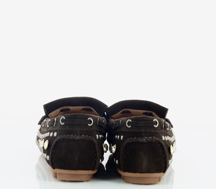 MOCASSINO IN SUEDE E BORCHIE - CALZATURE - Due Piedi