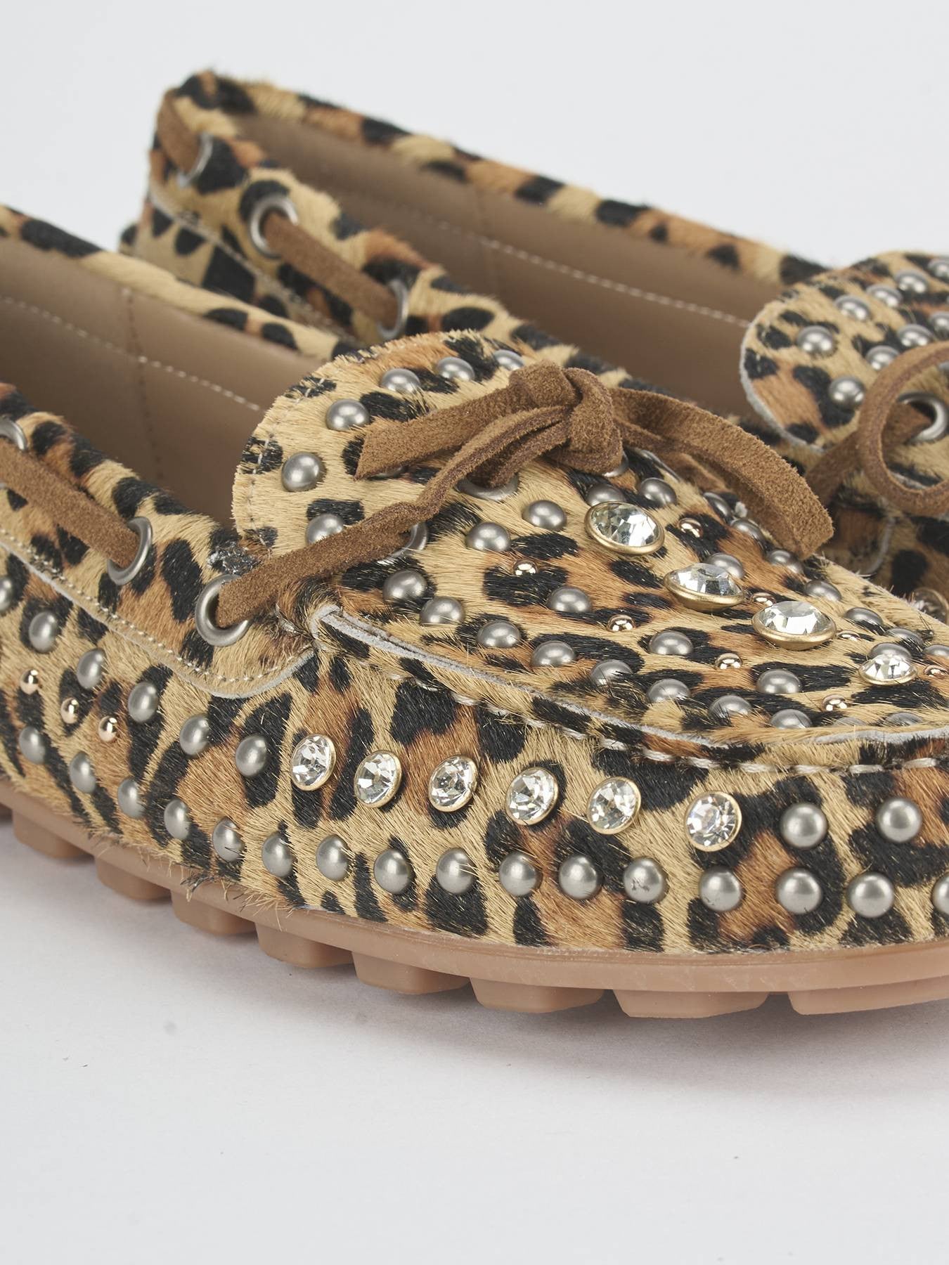 MOCASSINO LEOPARD E BORCHIE - CALZATURE - Due Piedi